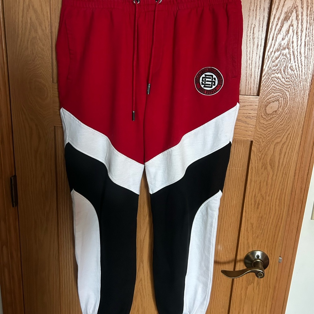 Dogg Supply Red and Black Joggers